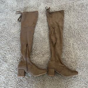 Brown Over-the-Knee Women's Boots